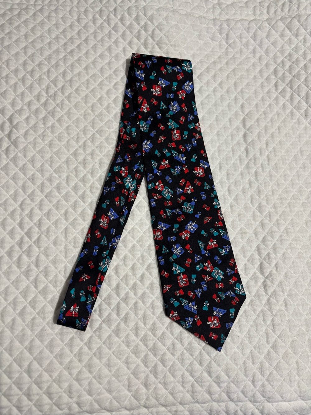 Christian Dior Monsieur Vintage All-Silk Christmas Tie Made in the US